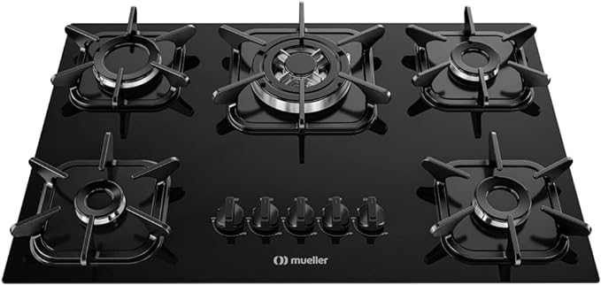 Cooktop 5 bocas com Queimador Tripla chama e Acendimento Super Automático - Mueller Unica