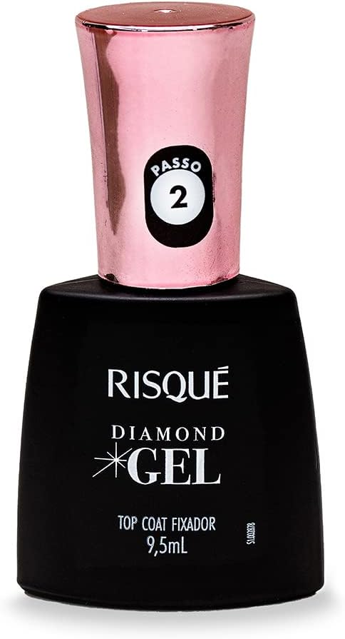 Risqué Top Coat Fixador Diamond Gel Cremoso - 9