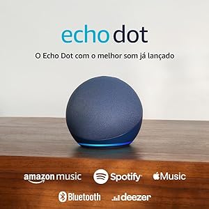 Echo Dot 5ª geração | O Echo Dot com o melhor som já lançado | Cor Azul